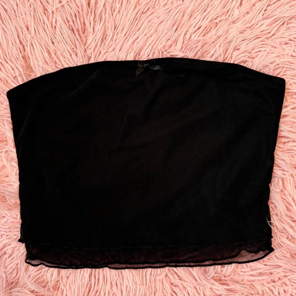 Pac Sun Black Mesh Tube Top - SOLD